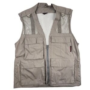 VTG Domke Utility Vest Canvas Mesh Multi‑Pocket Outdoor Hiking Fishing 2 Large?
